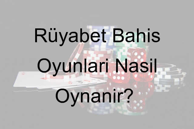 Rüyabet bahis oyunları